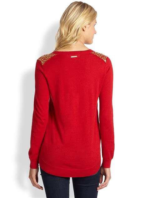 michael kors studded sweater|Michael Kors sweatsuits for women.